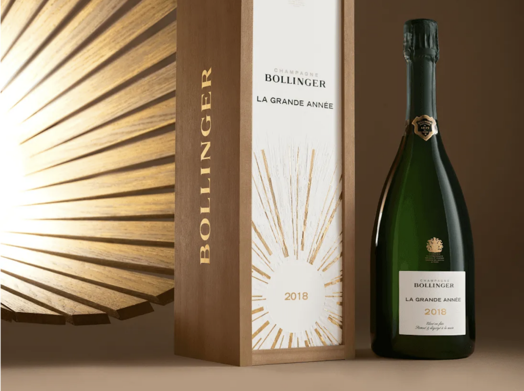 Champagne Bollinger La Grande Année 2018 etui bois