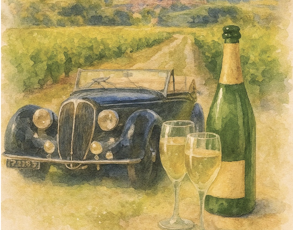 rallye voitures anciennes en Champagne