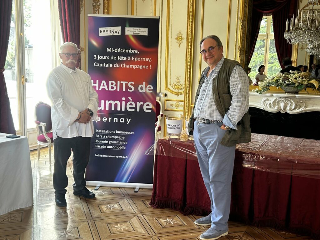 Hubert de Billy et Vincent Dallet lors du tirage au sort Habits de saveurs