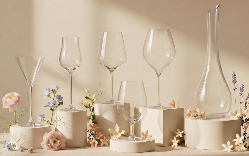 Collection Maison Lehmann 2026 avec verres à vin, verres à Champagne et carafes Ultralight